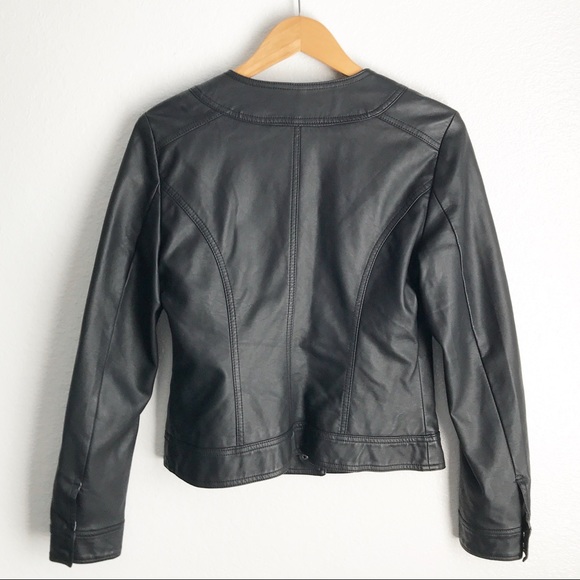 Kut from the Kloth Black Faux Leather Jacket - Picture 3 of 8